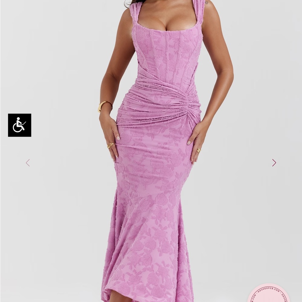 House of CB Pink Cesca dress